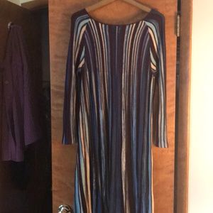 Dress. Knit and mesh. Size Large bit roomy